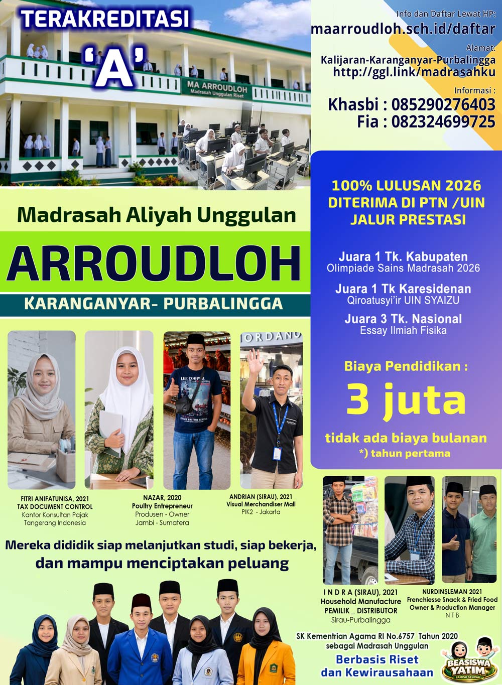 Banner MA ARROUDLOH Karanganyar